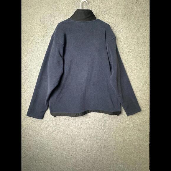 Gap Sweatshirt Mens 2XL Navy Blue 1/4 Zip Mock Neck Long Sleeve Pullover - Picture 2 of 12